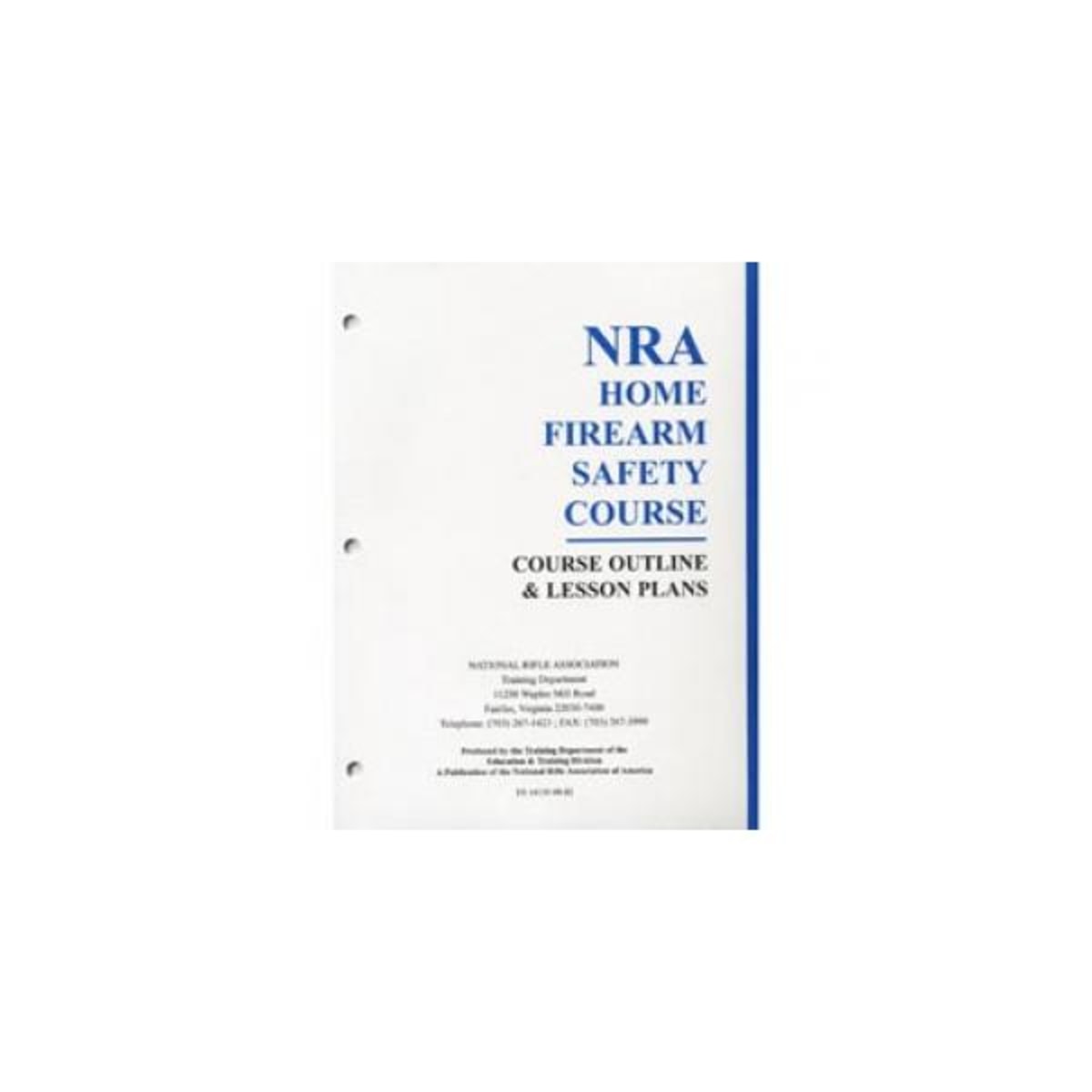NRA Home Firearm Safety Course Outline & Lesson Plans